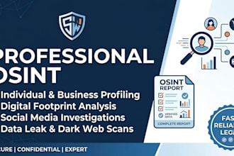 do professional osint investigation cyber research and website security analysis