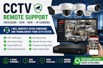 configure, troubleshoot, and support hikvision cctv, nvr, dvr, and IP cam