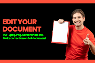 make your screenshots or flat document editable