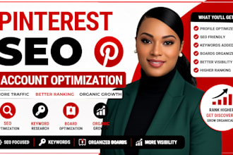 optimize your pinterest account for seo, traffic and organic growth