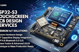design esp32 s3 touchscreen pcb iot device smart electronics solutions