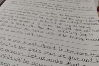 write neat and organized handwritten anything
