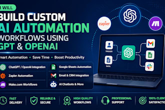 build custom ai automation using gpt and  open ai