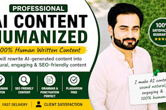 rewrite ai content into human, engaging SEO content