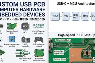 design custom usb pcb computer hardware and embedded devices