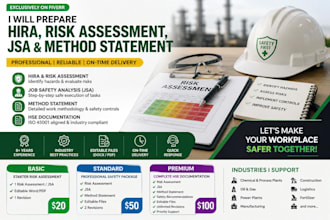 prepare professional hira, risk assessment, jsa
