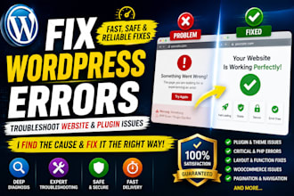 fix wordpress errors website troubleshoot and plugin error