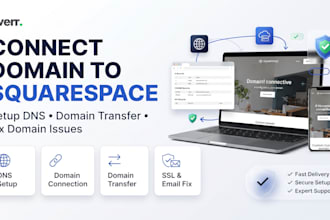 connect domain to squarespace, setup dns and fix domain issues