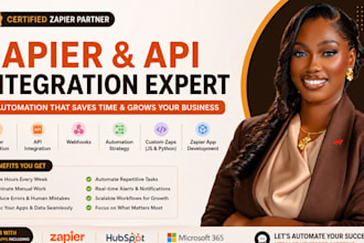 automate with zapier automation, setup or fix zap integration workflow or API