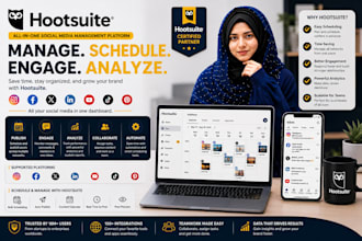 manage and schedule your social media posts with hootsuite