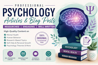 write psychology and human behaviour articles