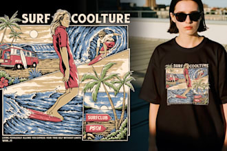 create illustration for your apparel or brand