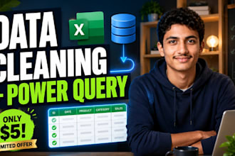 do excel power query cleaning and data automation