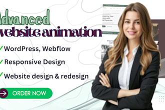 design an advanced 3d animated webflow website with gsap, three js