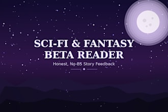 be your beta reader and give honest feedback