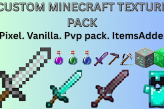 custom minecraft texture pack resource pack pvp pack itemsadder pixel textures