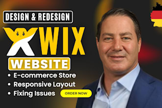 do wix website design, redesign business wix website or wix online store
