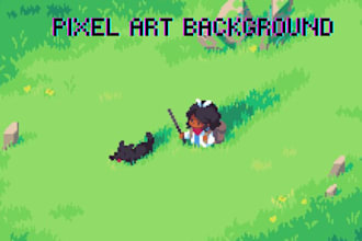 draw custom pixel art background tileset for your games