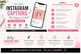 write engaging in captions for your business
