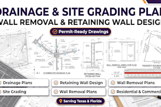drainage and site grading plan wall removal and retaining wall texas florida