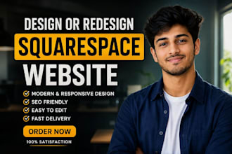 develop squarespace website, design or redesign squarespace website