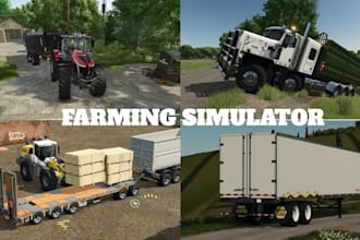 develop custom ats, ets2, truck simulator mods, farm simulator, fs22, fs25 track