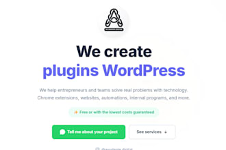 develop wordpress plugin or customize it