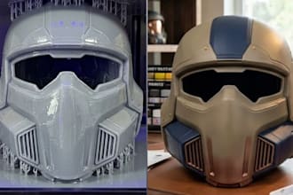 sculpt custom mask design wearable 3d helmets cosplay helmets for 3d printing