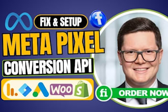 setup meta pixel tracking, fix capi, event tracking, ga4, gtm, gads tracking