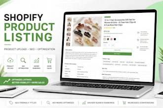 shopify product listing and SEO optimization