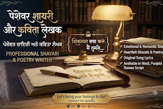 write deep emotional shayari and ghazals
