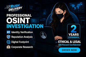 perform advanced digital footprint and osint investigations