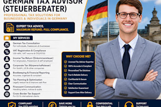 be your german tax advisor, steuerberater lawyer on tax, vat, income tax