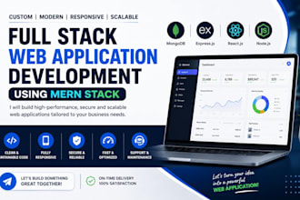 build a full stack mern web application for your business