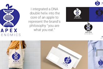 design a modern biotech medical and science logo