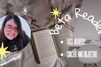 beta read your texts and offer sincere and objective feedback