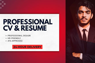 create a professional ats friendly resume and cover later