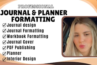 design and format journal for amazon KDP publishing kdp journal workbook