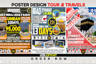 design a 3 amazing poster in 10 dollars