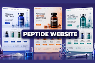 build peptide website, peptide store and fda compliant peptide website