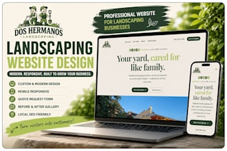build a modern landscaping website for your business