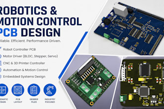 design robotics pcb, motor driver, cnc and automation control boards