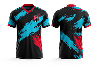 design cool motocross racing shirt or jersey for sublimation
