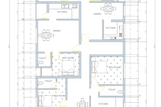 redraw floor plan in autocad for you