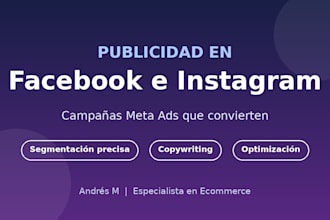 gestiono tus campañas de publicidad en facebook e instagram ads
