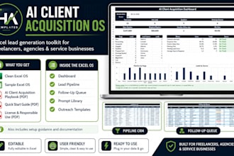 provide an ai lead generation toolkit and excel lead tracker