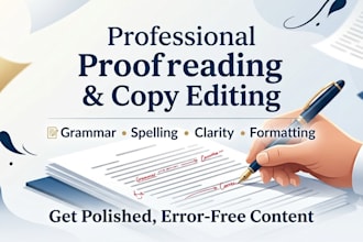 edit and proofread your writing with attention to detail
