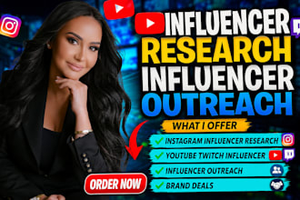 influencer research influencer outreach find instagram twitch youtube influncer