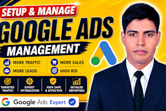 create and optimize google ads campaign for sales, leads and traffic