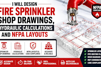 design texas fire sprinkler shop drawings, hydraulic calc and nfpa layouts